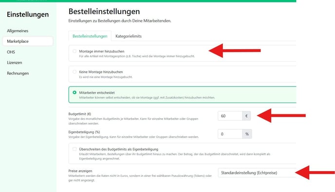 Einstellung der Module - Marketplace_de-1