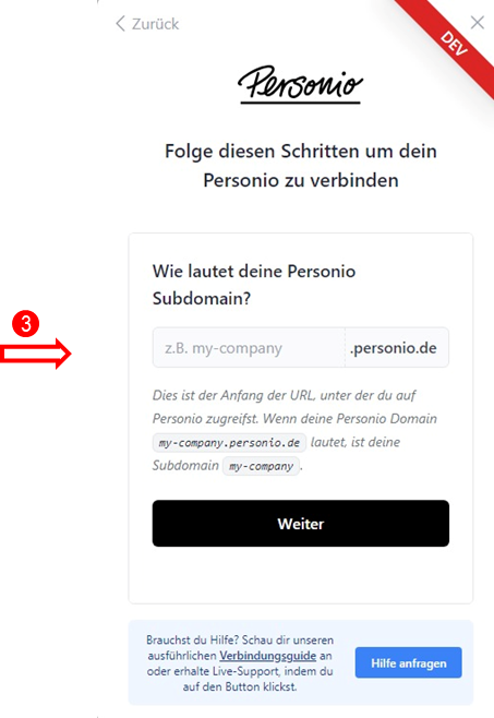 4. Gehen Sie auf die Personio Seite