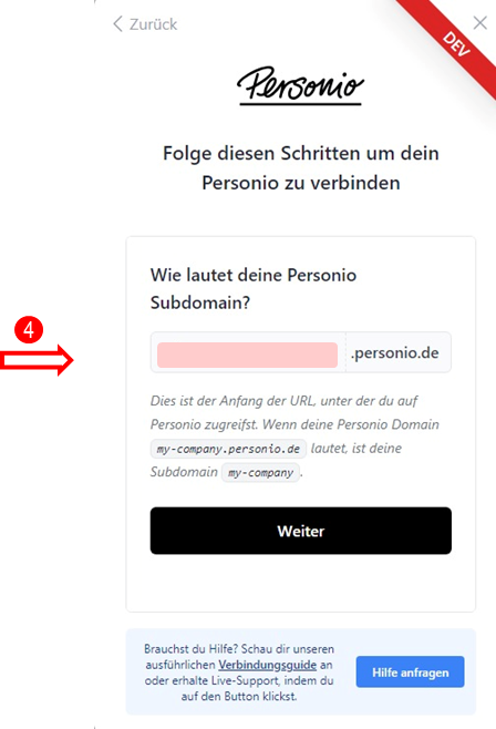 4. Gehen Sie auf die Personio Seite