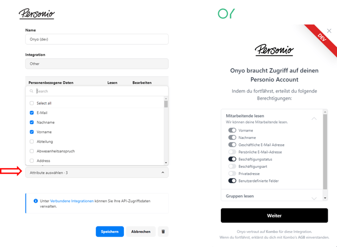 6. Notwendige API-Zugriffsdaten auf Personio generieren